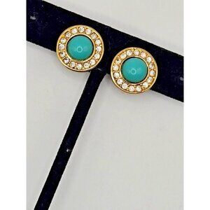 Vintage Christian Dior Signed Clip Earrings Rare